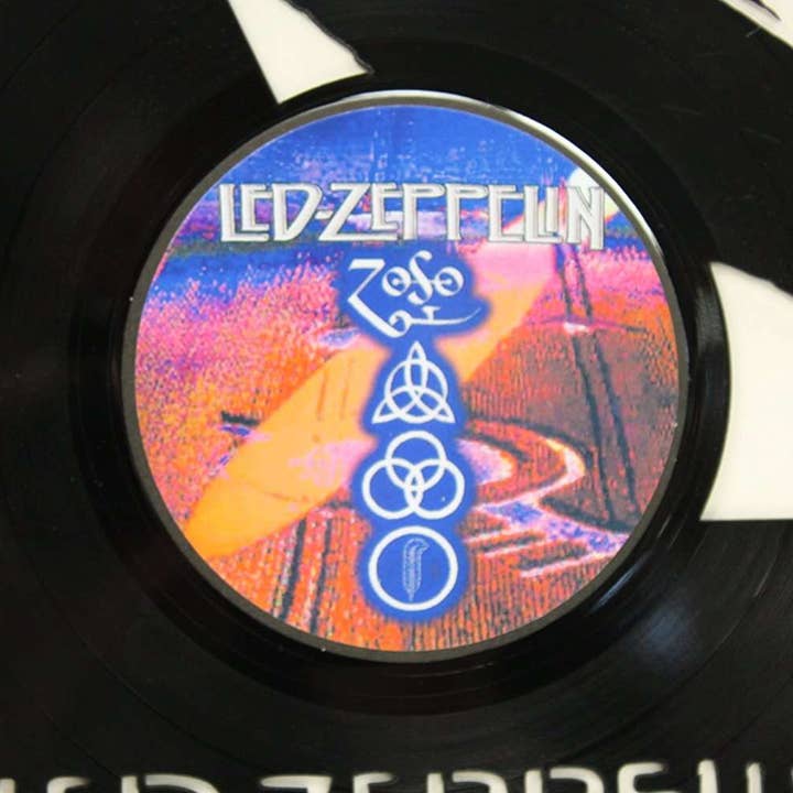 Gold Record Outlet - Wholesale Wall Accent - Led Zeppelin Original Black Vinyl 12in Lp Laser Cut1