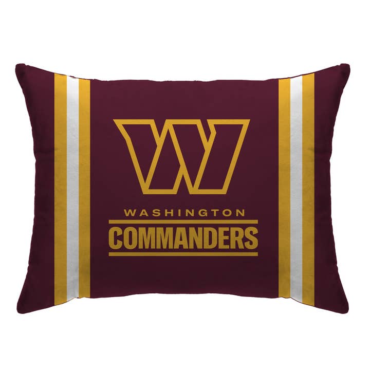 NFL Standard Stripe Logo Bed Pillow for wholesale by Pegasus Sports
