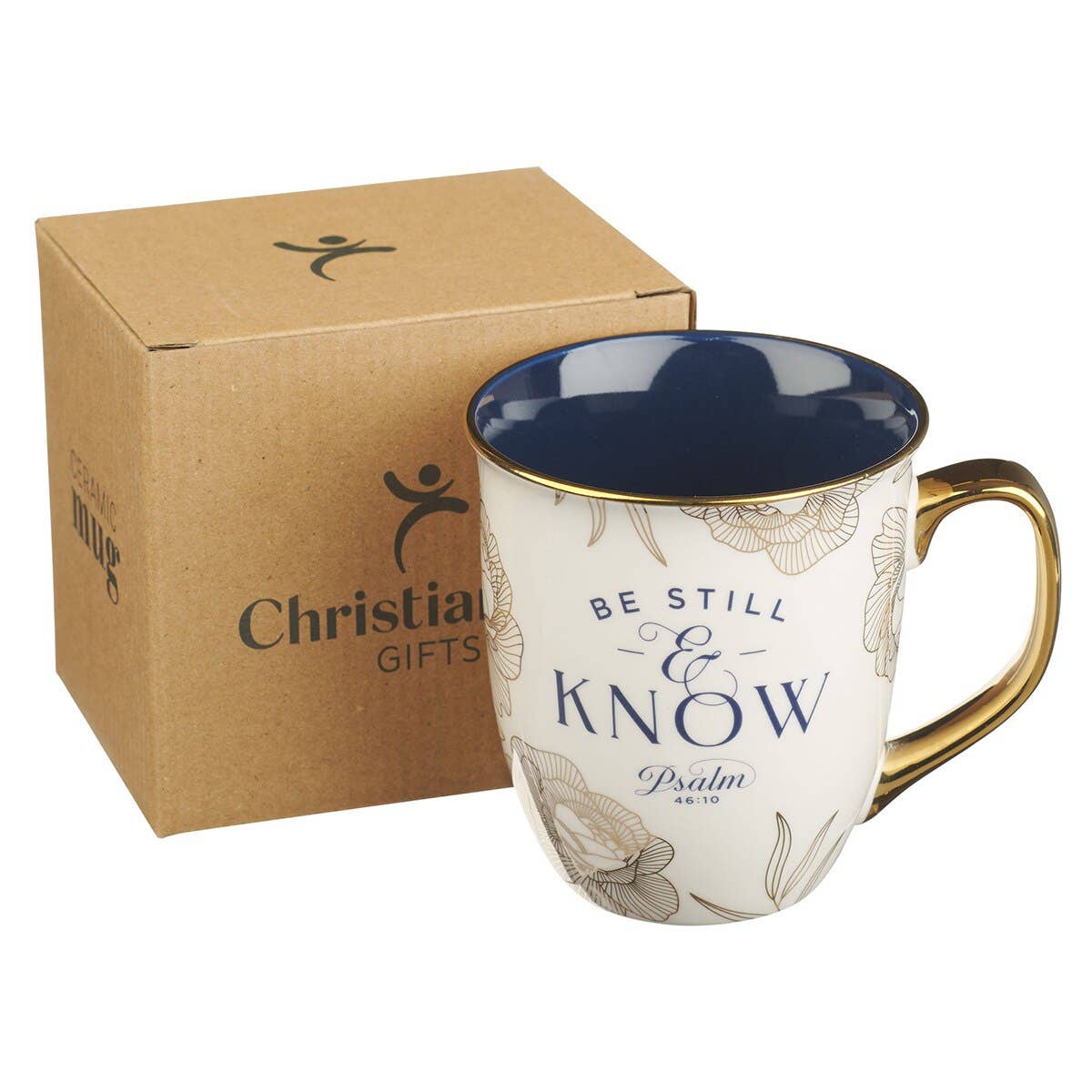 Christian Art Gifts - Wholesale Coffee Mug - Mug Navy Be Still Ps. 46:101