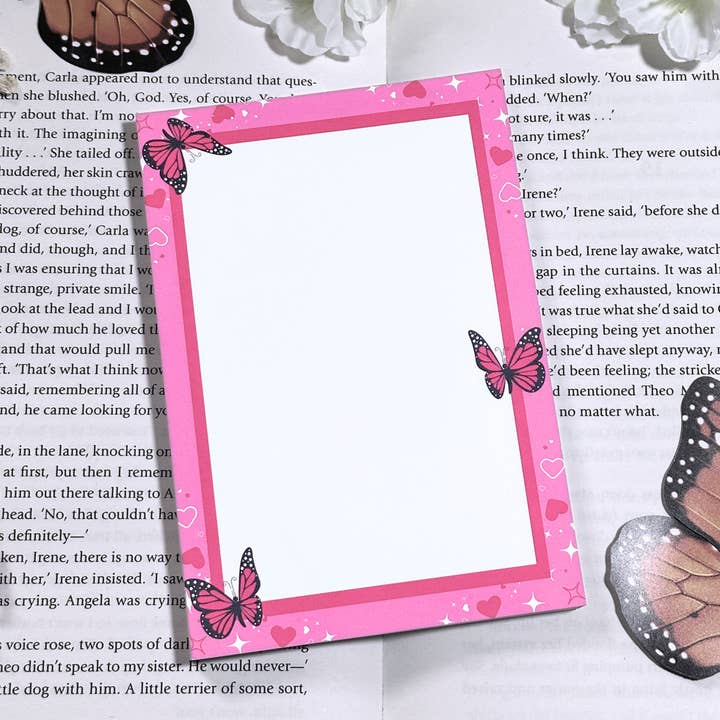 Romance Reader Blank A6 Notepad for wholesale by Books and Beyond