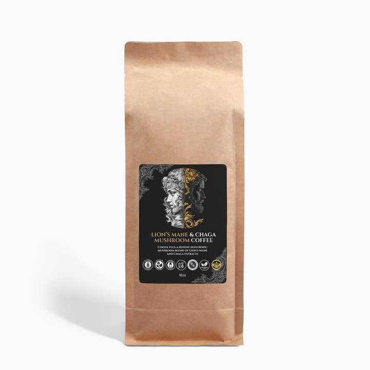 Løvemanke & Chaga Svampekaffe - 16oz for engroshandel hos Stronger For Longer
