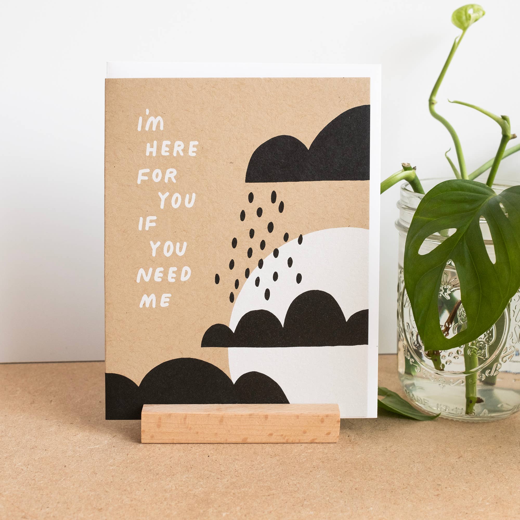 Worthwhile Paper - Vendita all'ingrosso Biglietti di incoraggiamento - Biglietto di condoglianze «Sono qui per te se hai bisogno di me»1