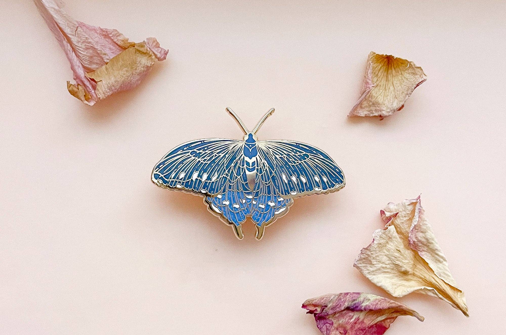 Alum and Ink - Wholesale Lapel Pin/Button - Pipevine Swallowtail Butterfly (Battus philenor) Enamel Pin6