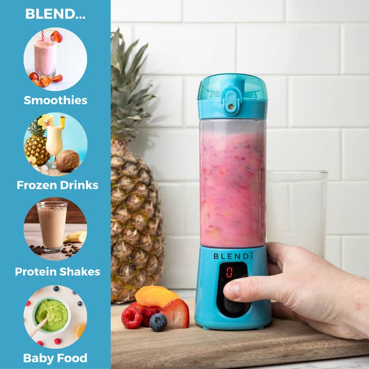 BLENDi – wholesale Blender – BLENDi Pro+ 17oz Turquoise Portable Blender Smoothie Maker5