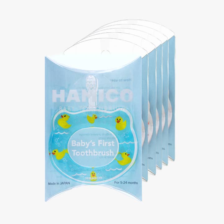 HAMICO -Innovative Toothbrush - Wholesale Toothbrush - Kids & Baby - Baby Training Toothbrush - Rubber Ducks | 6 Individual packs