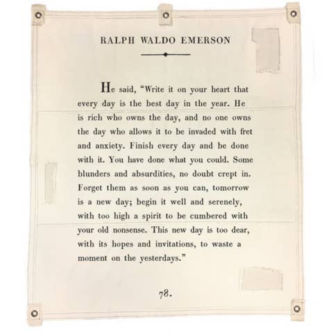 Sugarboo & Co - Wholesale Art Print - Canvas Wall Hanging - Ralph Waldo Emerson - 46” x 57