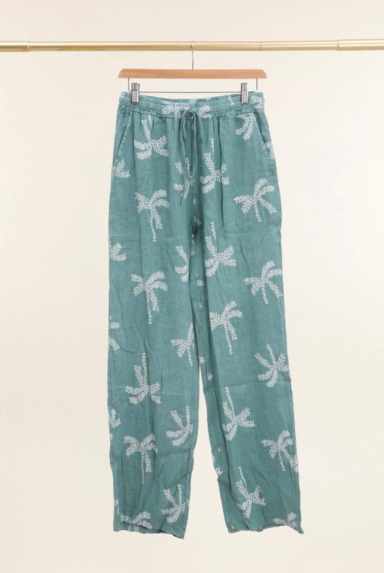 LÉA & LUC - Vente Pantalon – femme - Pantalons imprimé en 100% Lin REF.821835