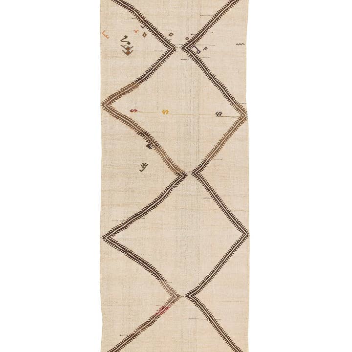 Tapis de couloir oriental fait main turc Kilim (2'8'' x 9'3''). pour la vente par Rugtolia