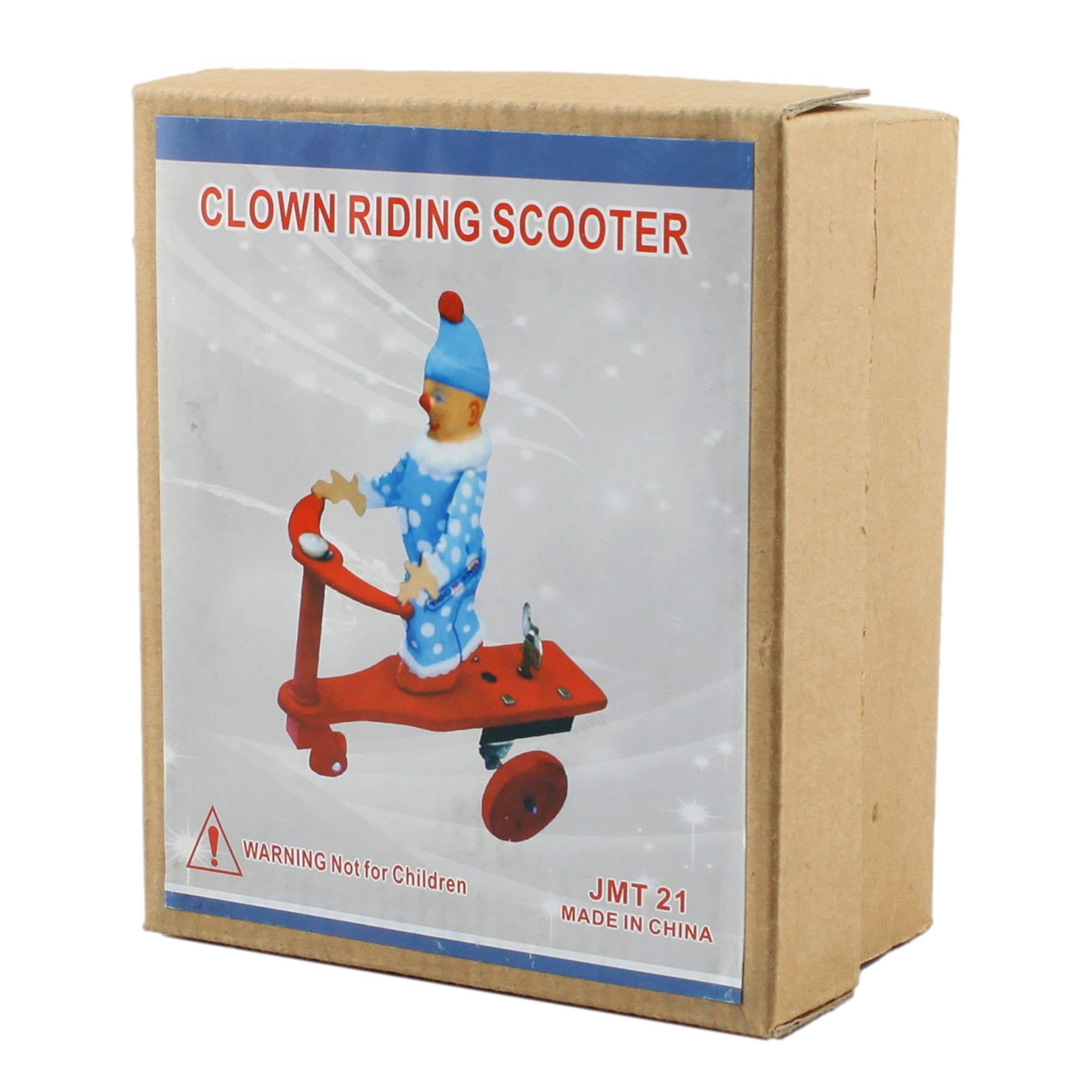 Tribal Trade GmbH - Vente Figurine décorative - Clown en jouet en tôle sur scooter trottinette en tôle3