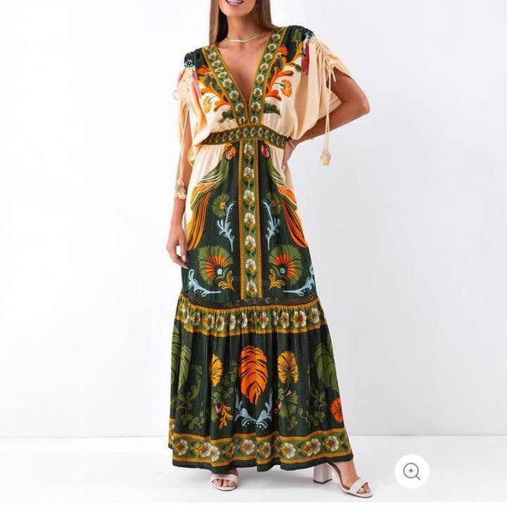 As Shown 2025 NEW Vintage Boho Linen Dress Summer Style for wholesale on Faire3