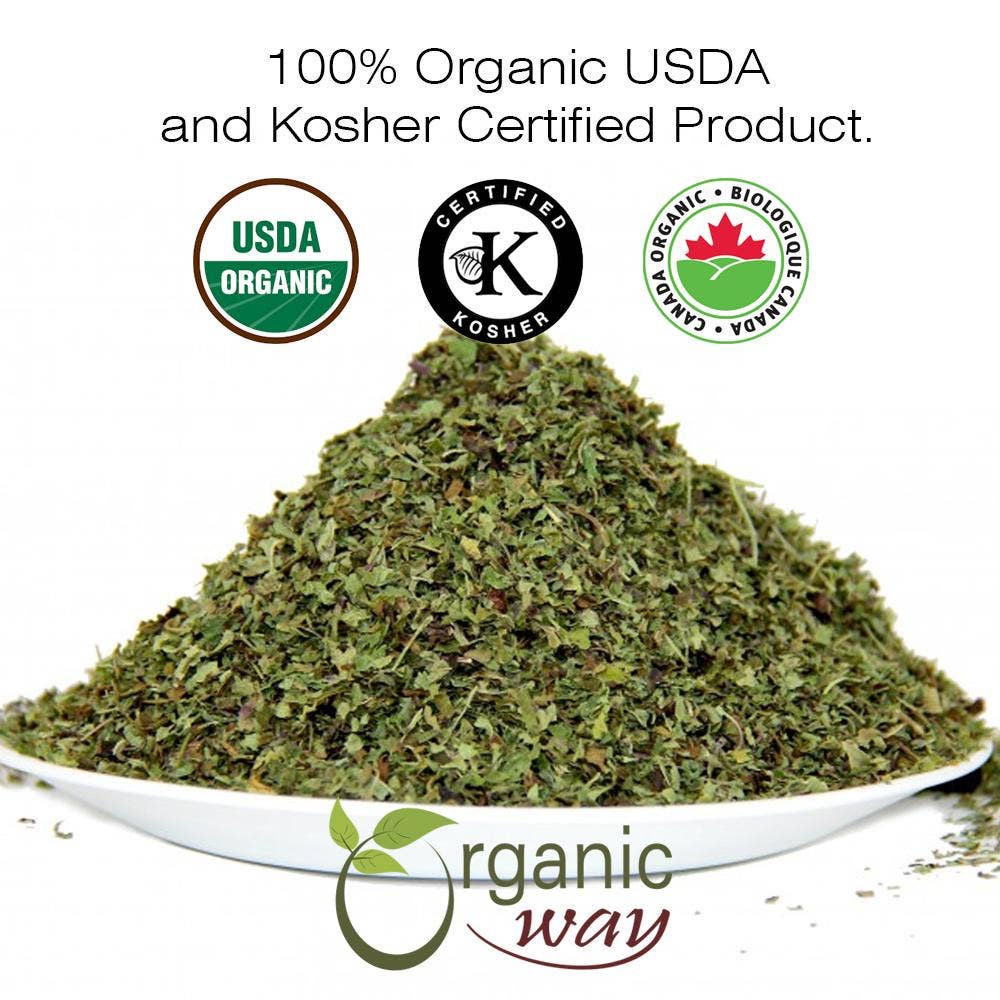 Organic Way LLC - Wholesale Herbs - Organic Lemon Balm Leaf (Cut & Sifted)2