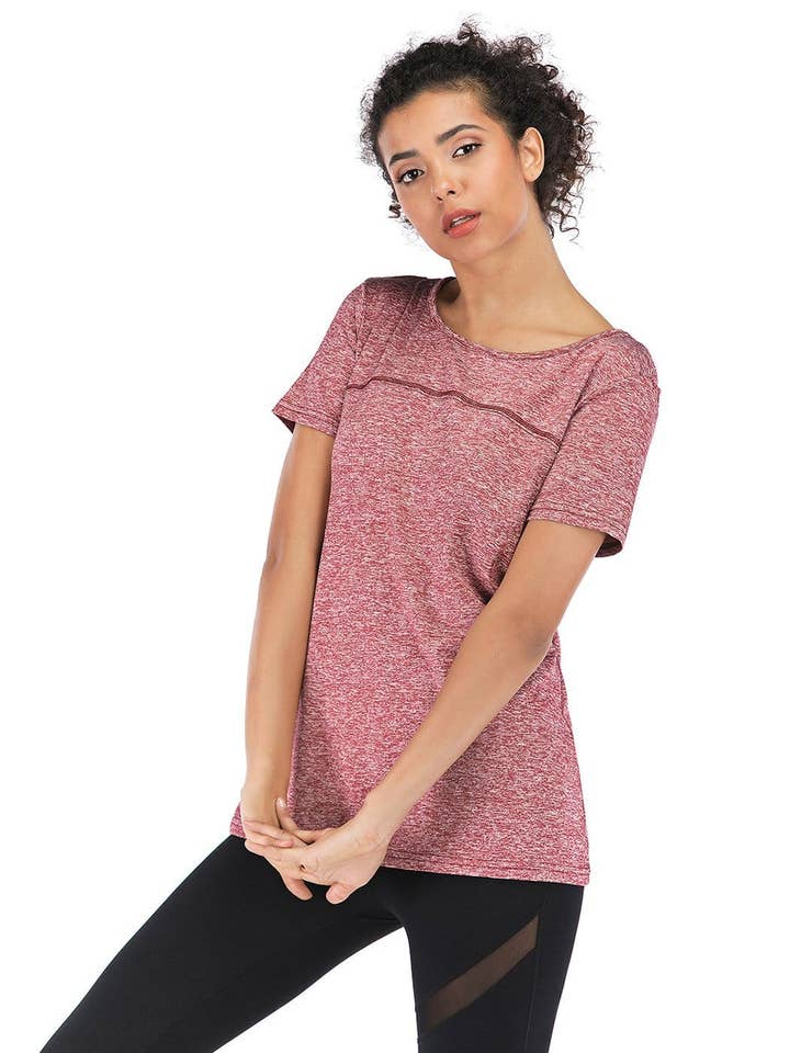 Active by Anna-Kaci - Wholesale Sporttop - Dames - Sportshirts voor sportkleding en hardlooptrainingen met gekruiste rugleuning8