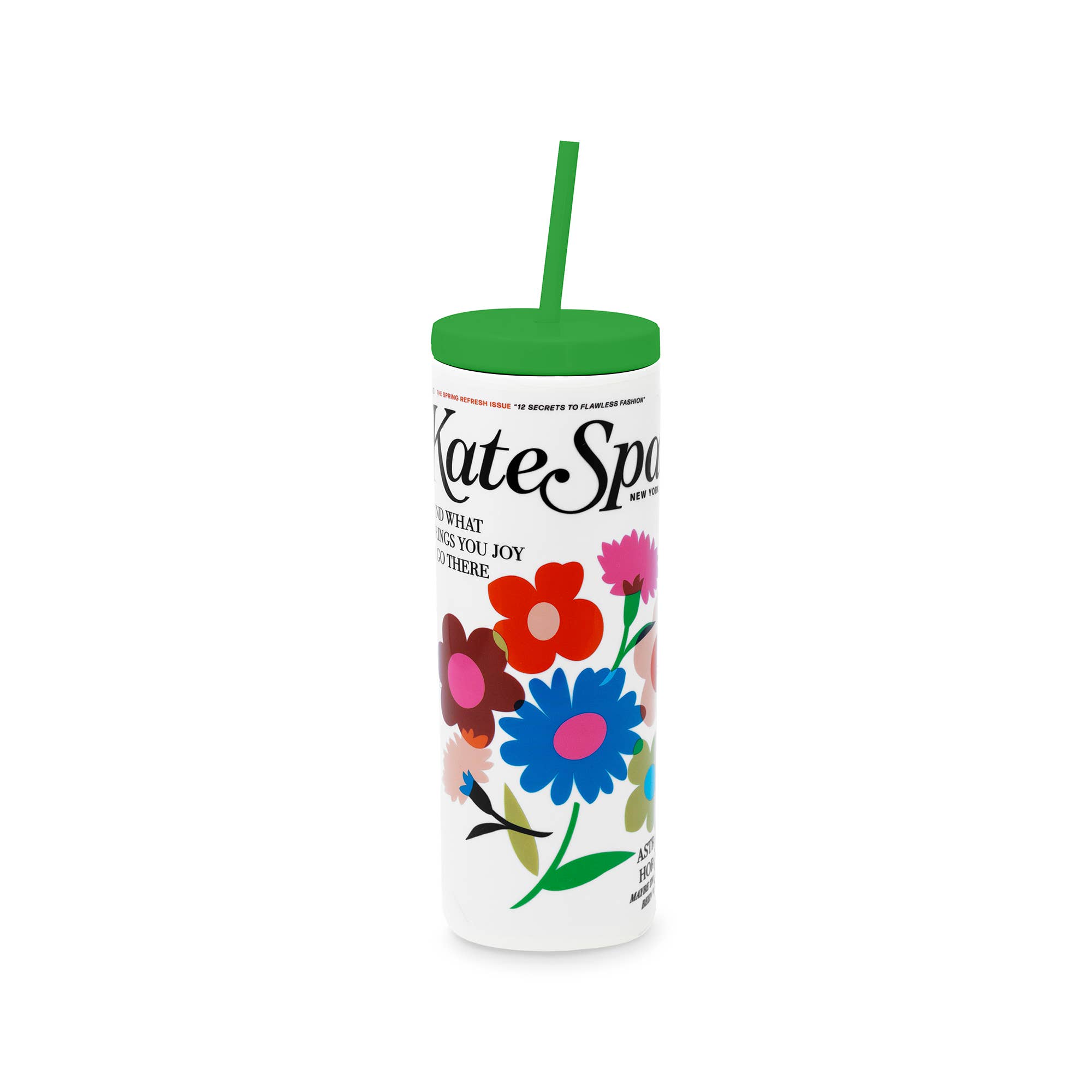 Kate Spade New York by Lifeguard Press - Wholesale Insulated Mug/Tumbler - Acrylic Tumbler with Straw, Magazine0