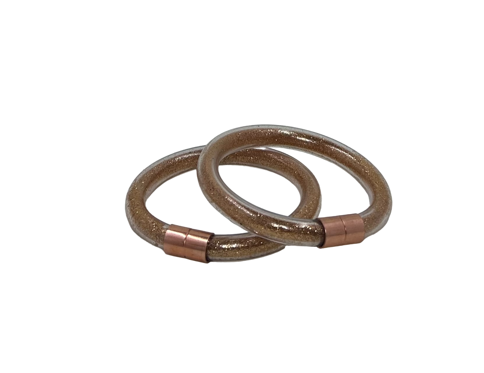 CutieDrop - Vente Bracelet jonc - Bracelet demi-inclusion scintillant doré0