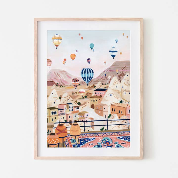 Cappadocia, Turkey Travel Art Print - Unframed for wholesale by Amber Davenport Art