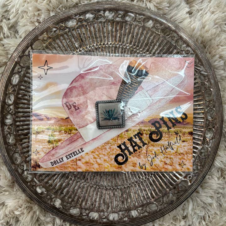 DOLLY ESTELLE - Wholesale Hat Accessory - Women's - Hat Pin - Desert Blossom Agave2