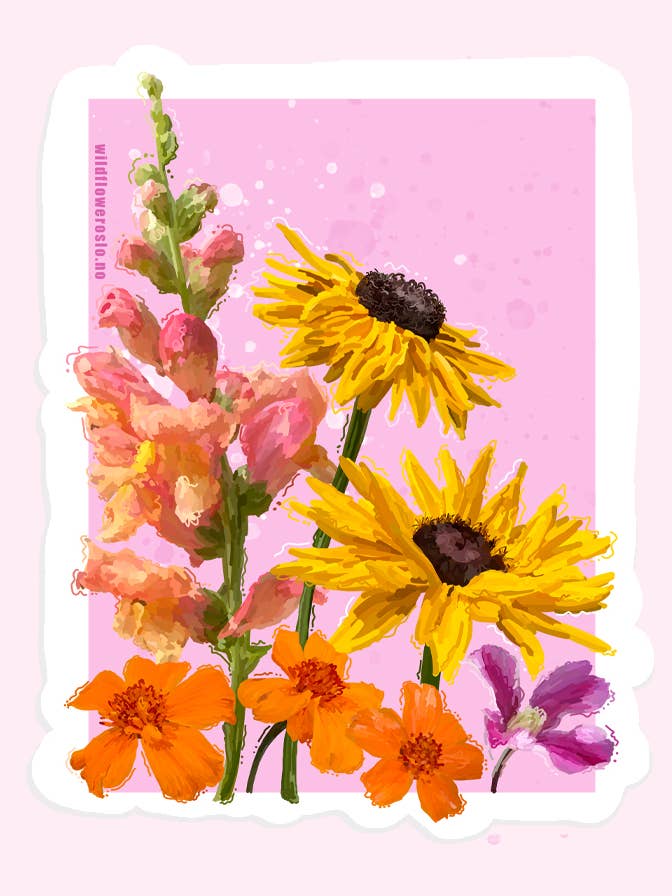 Sticker #0003 for wholesale by Wildflower Oslo