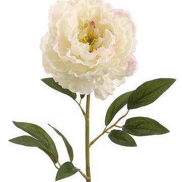 Silk Flower Depot - Wholesale Artificial Flowers - 29" Peony Spray Cream0