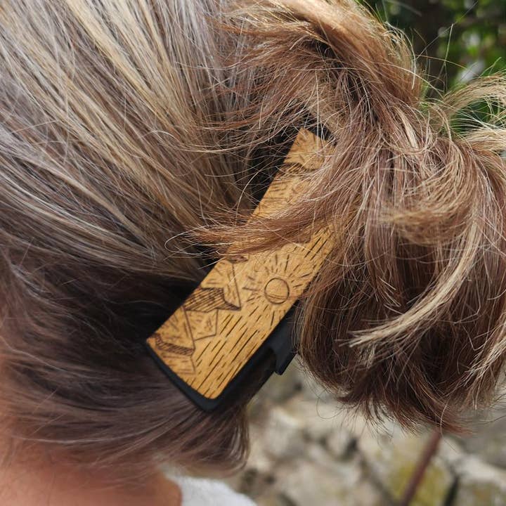 National Parks and Beyond - Wholesale Hair Clip - Women's - National Park Inspired Mountain 2" and 4" Claw Hair Clip2