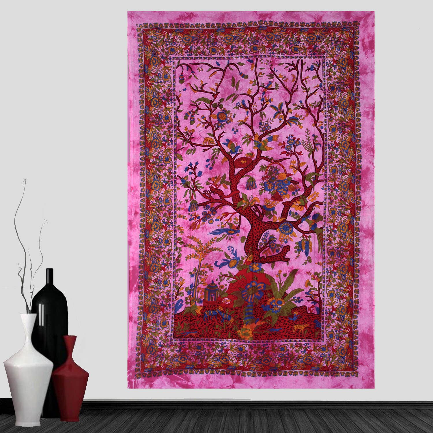 Lungta Imports - Wholesale Tapestry/Textile - Tree Of Life Tapestry Wall Decor Beach Throw 80”X50”5