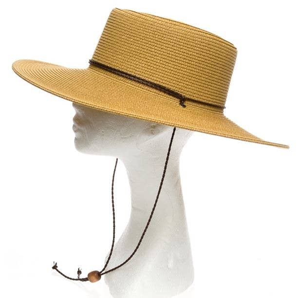 WIDE BRIM BOATER HAT CHIN STRAP for wholesale by One and Only Accessories