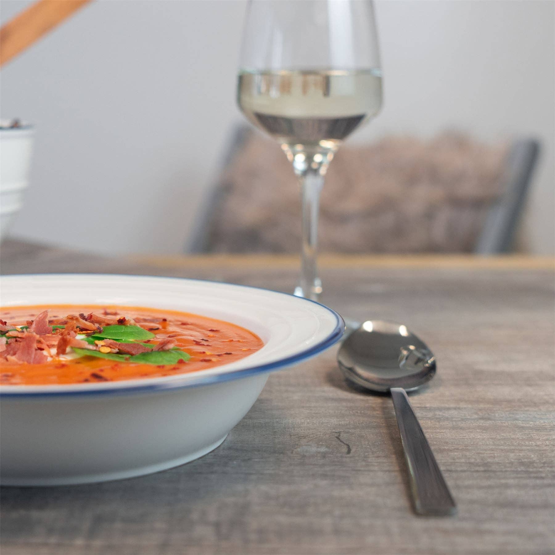 Rinkit Ltd – wholesale Dinner plate – Nicola Spring Farmhouse Soup Plate - 22cm (9")5