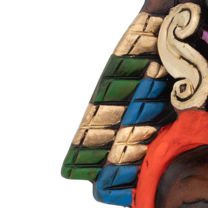 Siesta – wholesale Wall Accent – Colourful Eagle Headdress Mask3