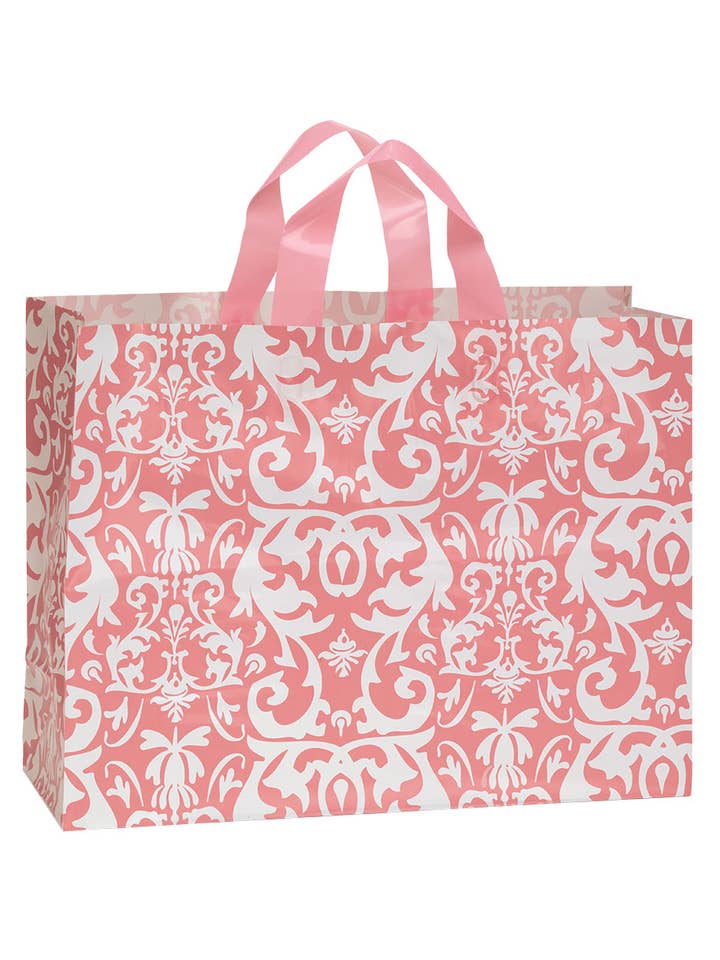 Damask Retail Shopping Bags for wholesale by Store Supply Warehouse