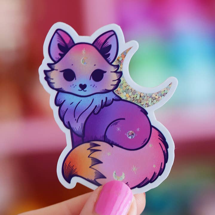 Poulette Magique – Engroshandel Klistermærke – Kosmisk ræv klistermærke0