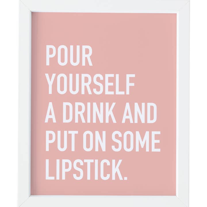 Lipstick Art Print voor wholesale door Classy Cards Creative