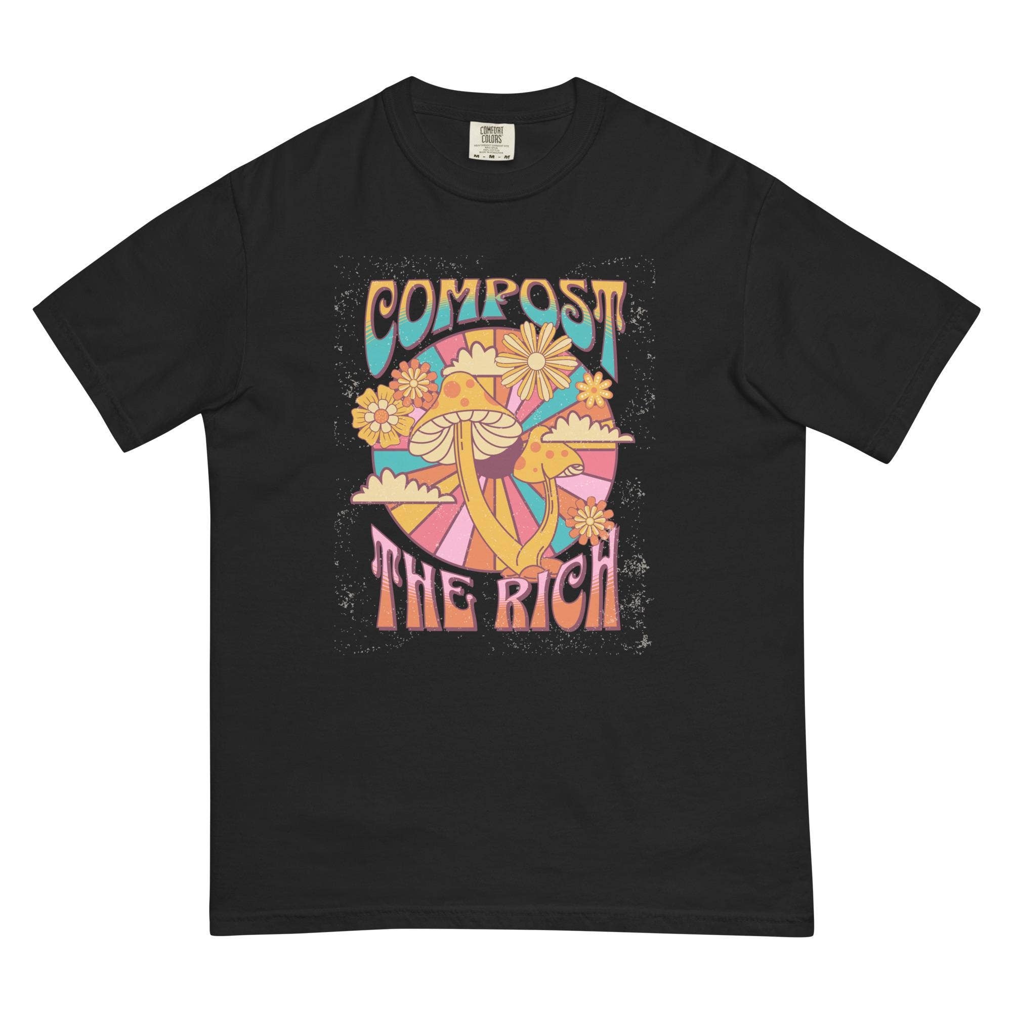 CVH DREAMY LTD – wholesale T-shirt (graphic) – women's – Compost The Rich Mushroom Shirt, Anti Billionaire Shirt1