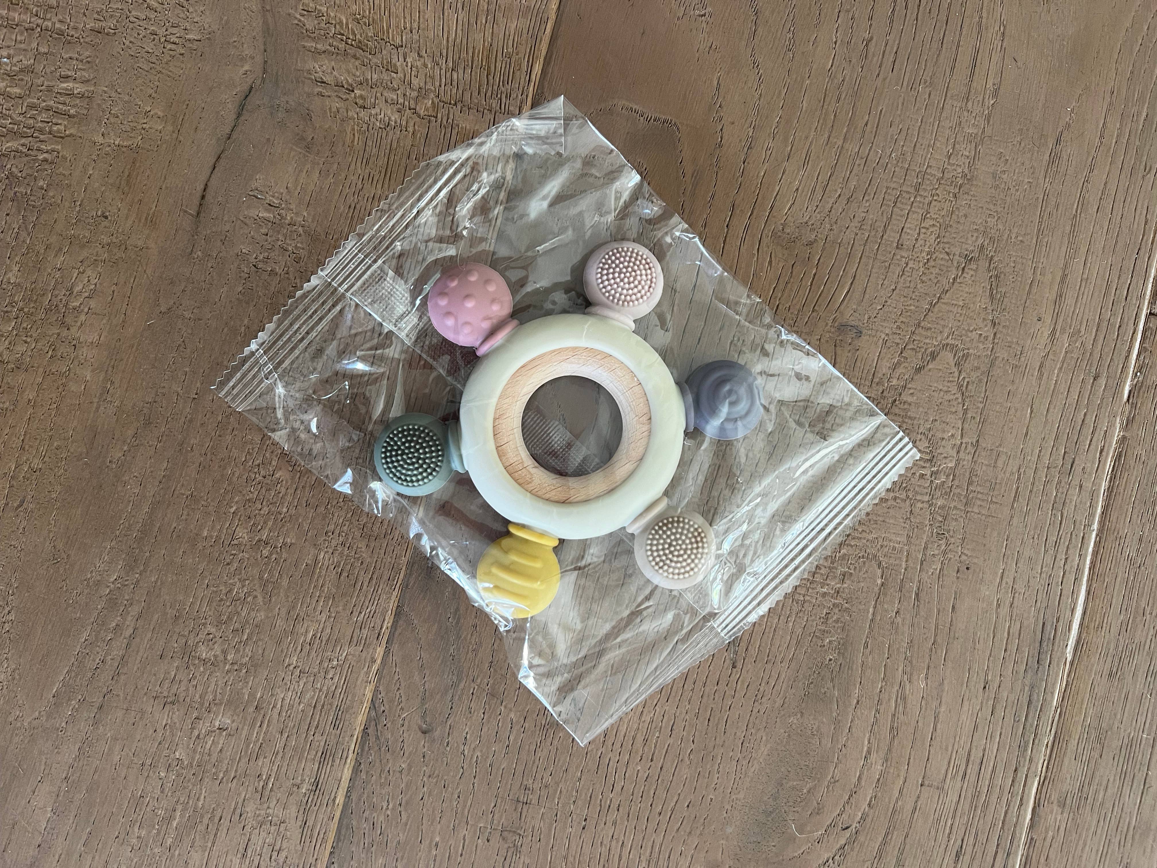 land of petite - Wholesale Teether (Not Clip-On) - Baby - Silicone/ Wood Teether- Neutral1