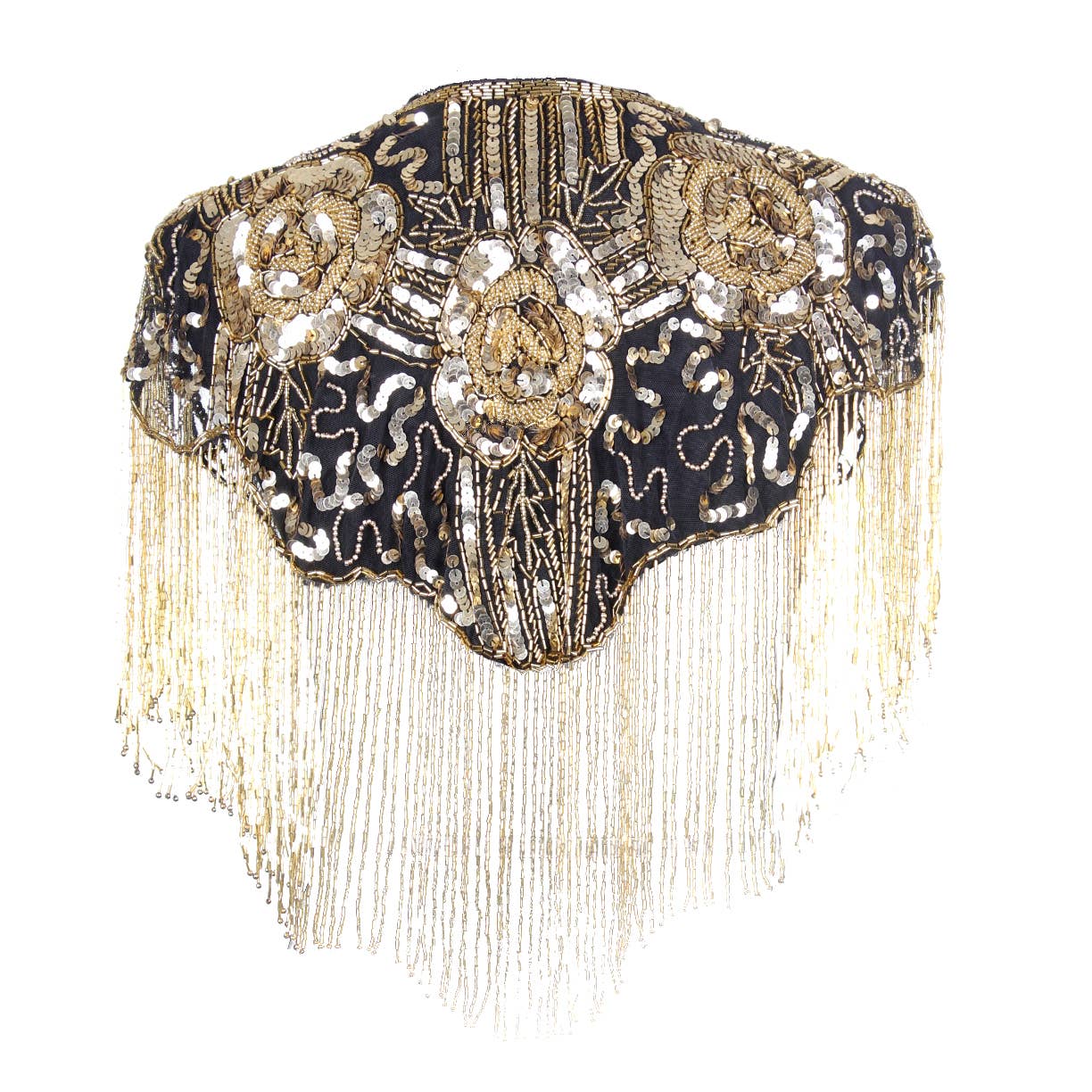 Western Fashion - Vente Châle – femme - Châle perlée orné de roses4