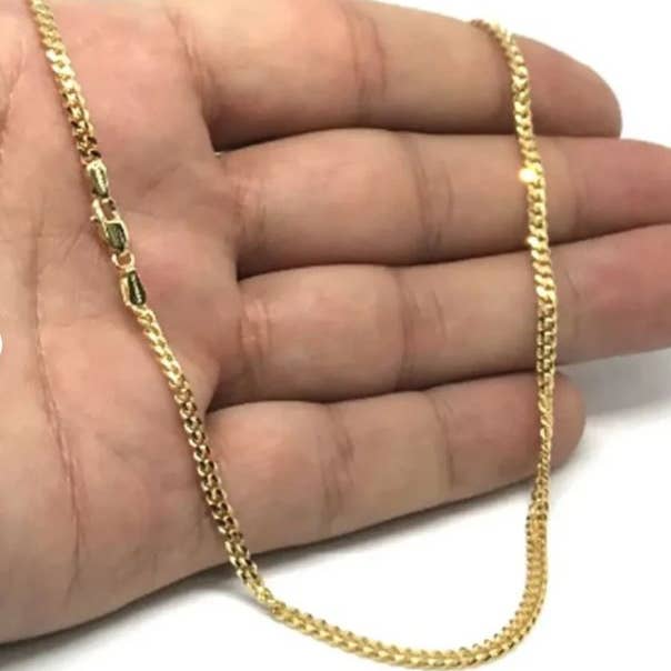 FASHIONISTAAA – wholesale Link & chain necklace – 10K Solid Yellow Gold 3MM Miami Cuban Necklace (Copy)