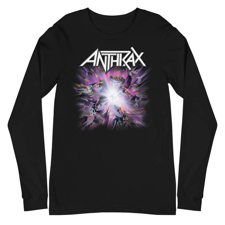 T-Shirt a Manica Lunga Anthrax - Galaxies per la vendita all'ingrosso da parte di Hyper Iconic