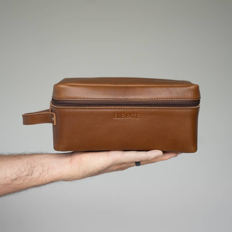 Elevate - Wholesale Toiletry Bag - Men's - Leather Doppler Kit4