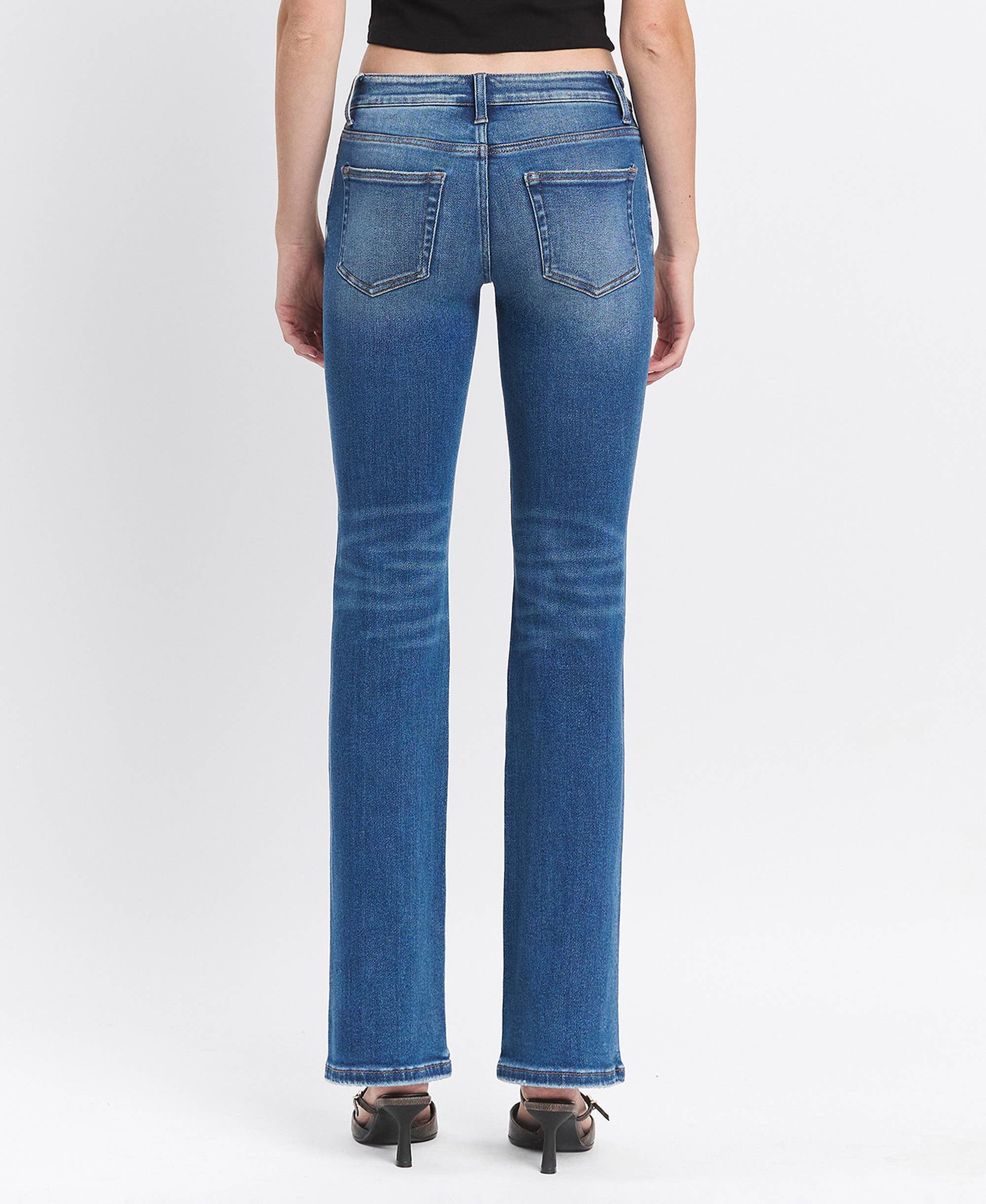 HUMOUR LOW RISE FULL LENGTH BOOTCUT JEANS T6649 for wholesale on Faire1