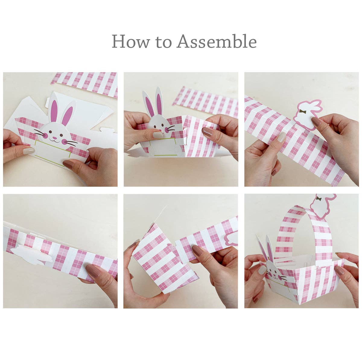 Wrapables.com - Wholesale Party Favor Bag/Box - Wrapables Easter Gift Baskets with Handle, Treat Boxes15