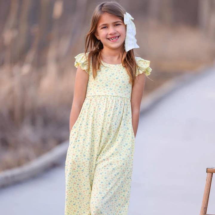 Sunshine Floral Romper for wholesale by Makena Lane