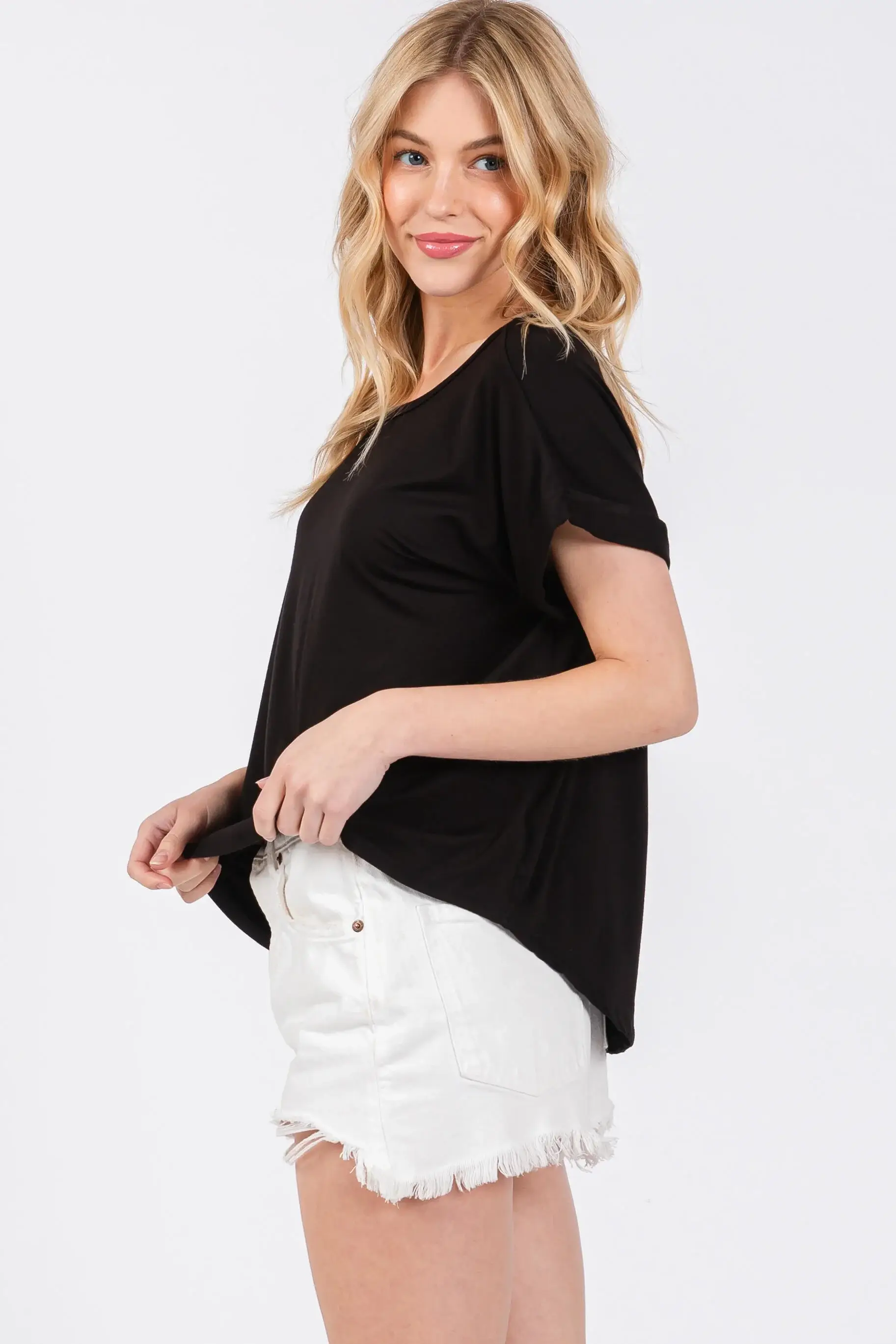 Final Touch - Vendita all'ingrosso Top in maglia - Donna - Top Girocollo in Modal Rayon - T310482