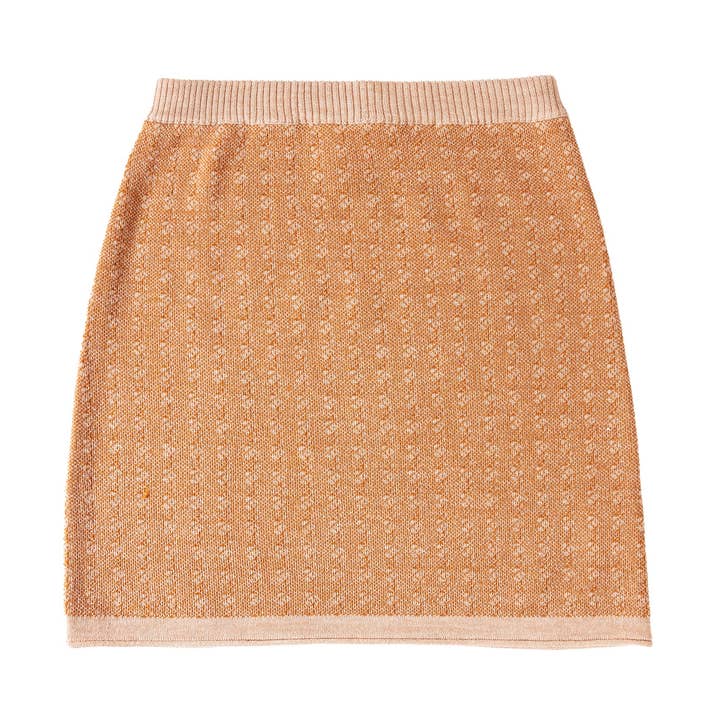 Fluffig kjol pastellorange för wholesale av Knit Planet