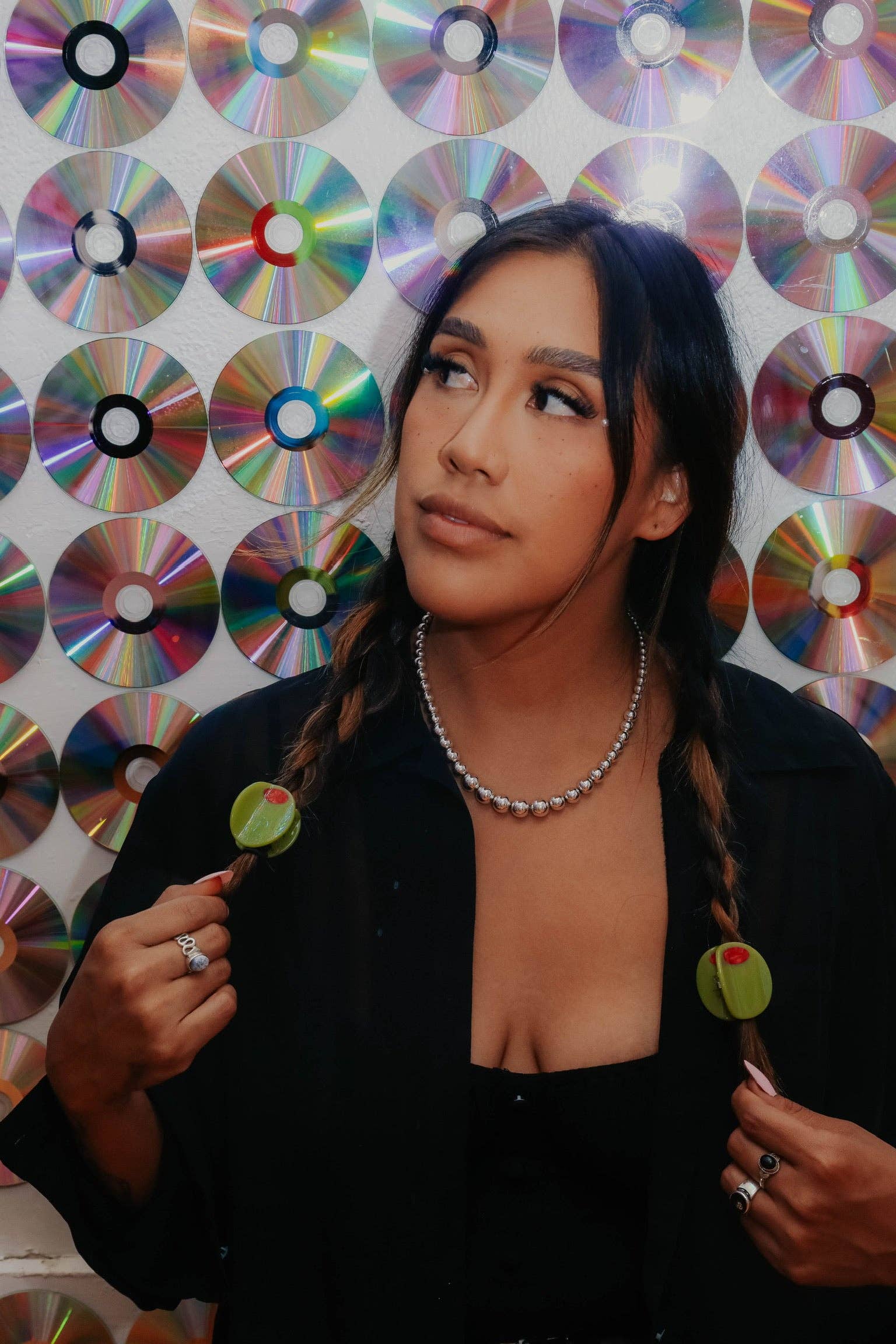 The Peach Fuzz - Wholesale Hair Accessories Set - Women's - Stuffed Olive Mini Hair Claw12