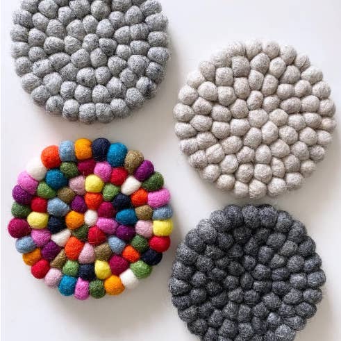 EcoCarpets - Wholesale Coasters - Felt Ball Coasters/Trivets/Felt Coaster84