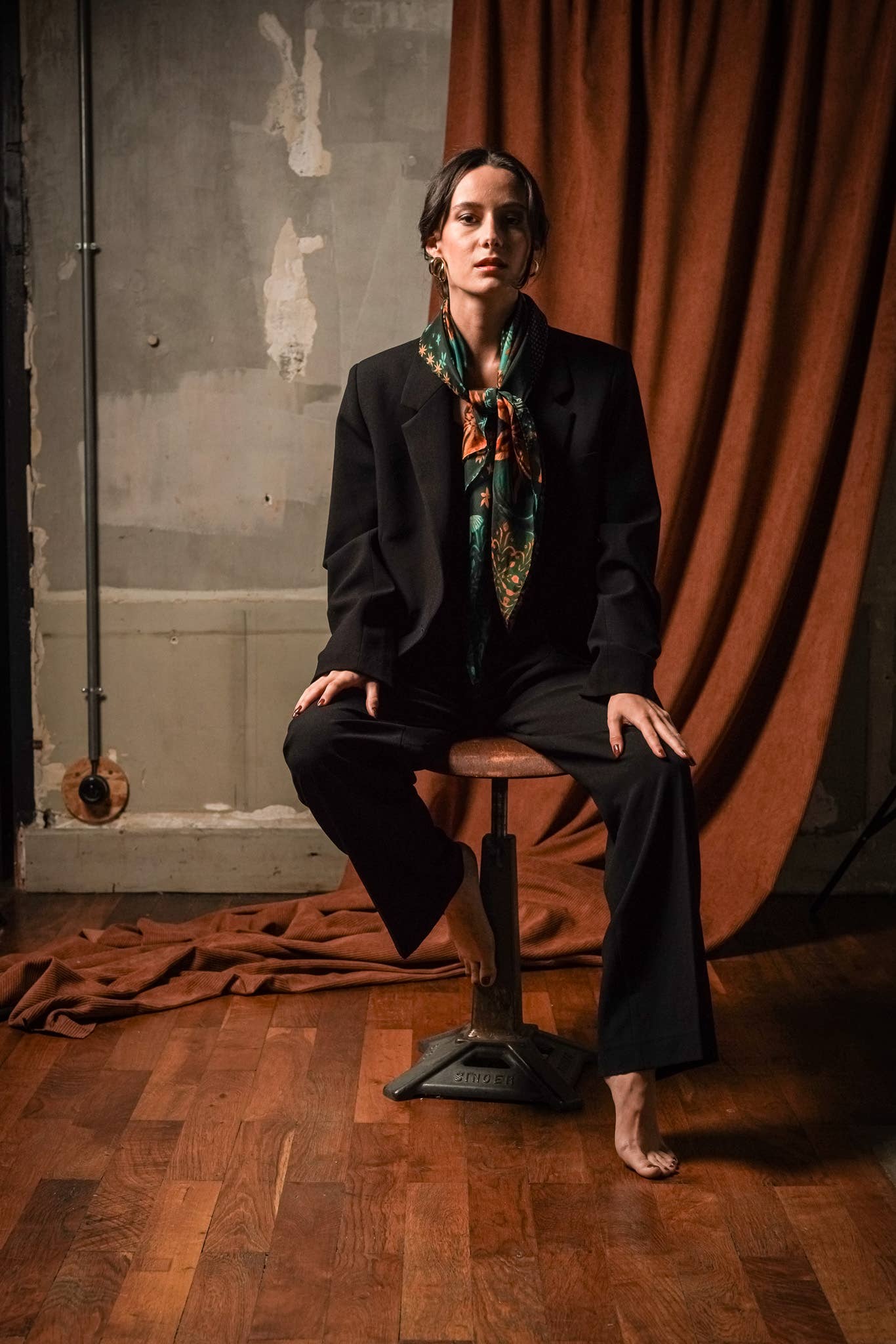 FST le french studio - Wholesale Scarf - Women's - Modal square 90x90cm printed GAIANE1