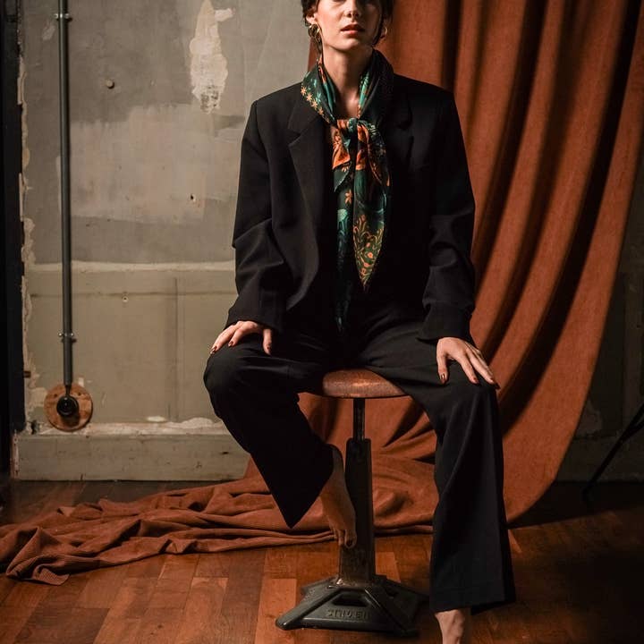 FST le french studio - Wholesale Scarf - Women's - Modal square 90x90cm printed GAIANE1