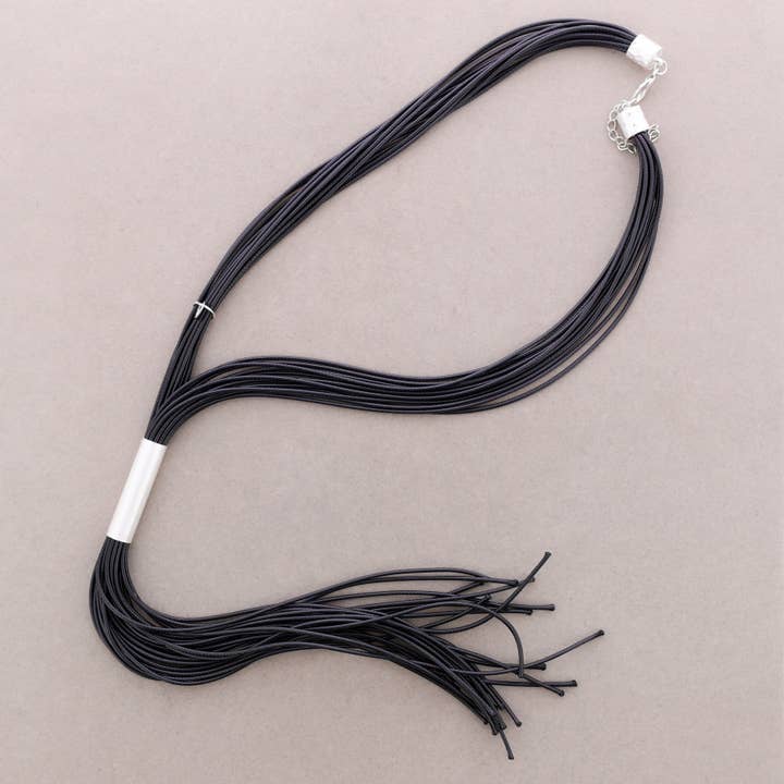 Collare in Pelle Regolabile con Perline in Metallo per la vendita all'ingrosso da parte di Sonata