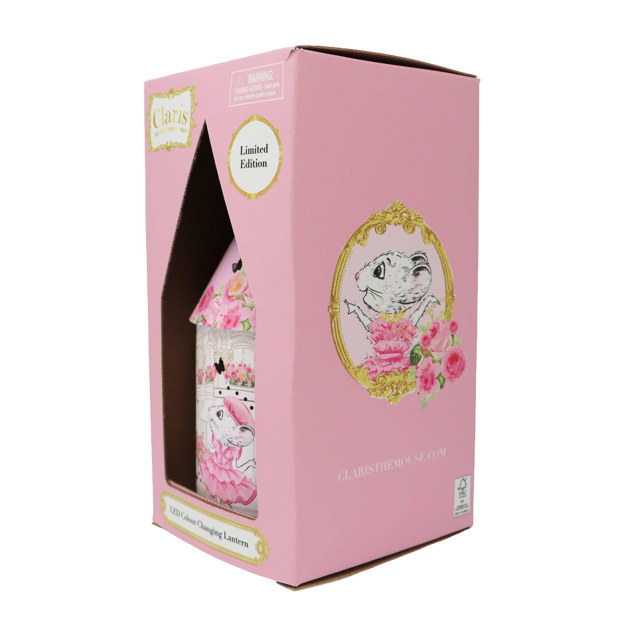 Pink Poppy USA - Vente Veilleuse - Enfant et bébé - Lanterne LED Claris The Chicest Mouse In Paris aux couleurs changeantes - (Taille du lot : 1)9