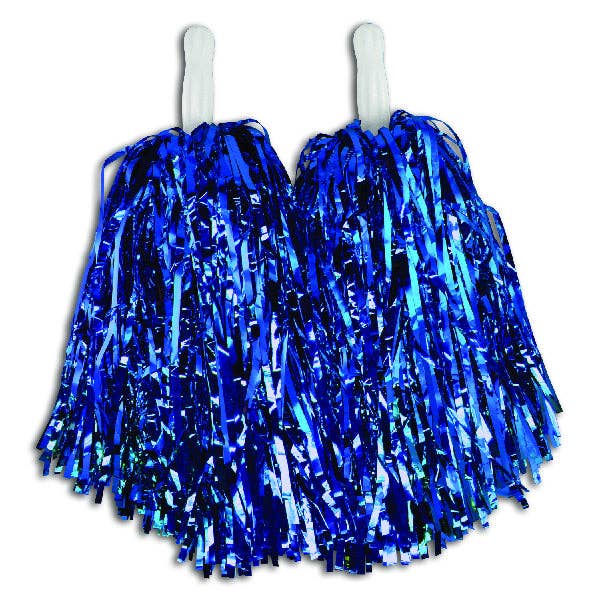 Kipp Brothers - Wholesale Pom Poms - Blue Metallic Pom Poms 12 Pack