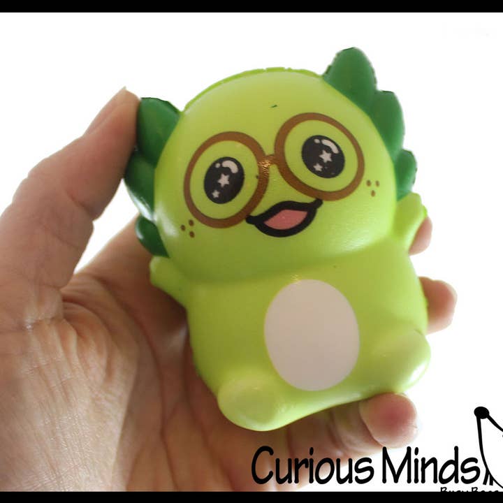 Curious Minds Toys – Großhandel Squishy-Spielzeug – Kind & Baby – Axolotl Squishy Toys, klein, 8,25 Zoll, langsam wieder hochklebend, Memoryschaum