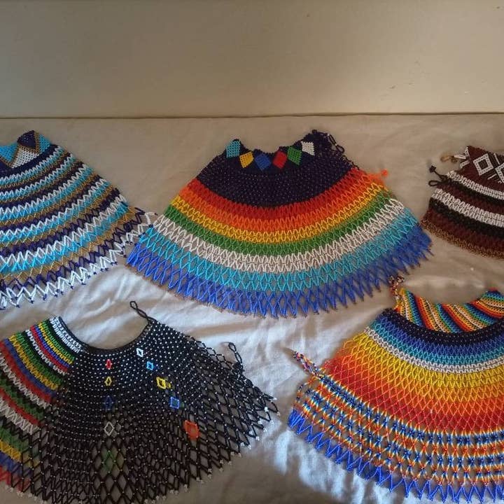 Delight merchants – wholesale Jewellery set – Set of 5 choker masai maasai masaai beaded handmade necklace0